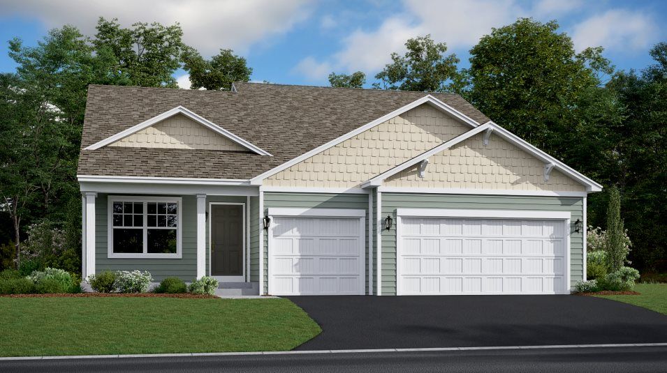 Elevation A3 - E D07 Heritage Timber Creek REND Courtland II Cott