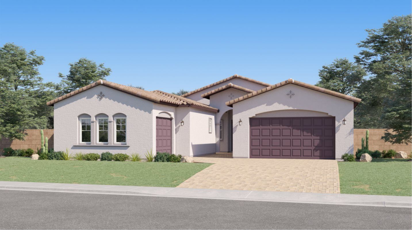 Elevation A - Spanish Colonial home image