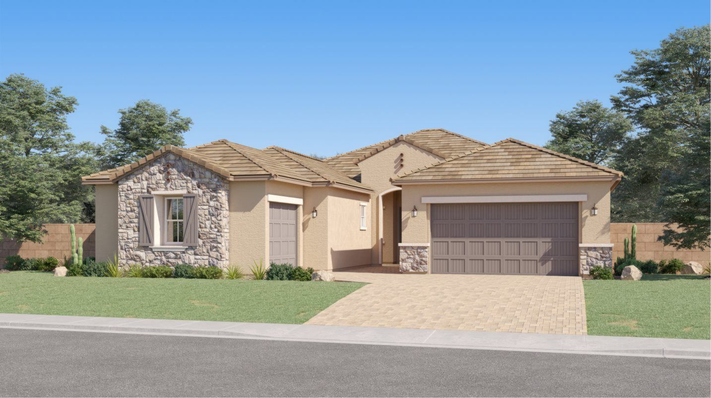 Elevation F - French Country home image