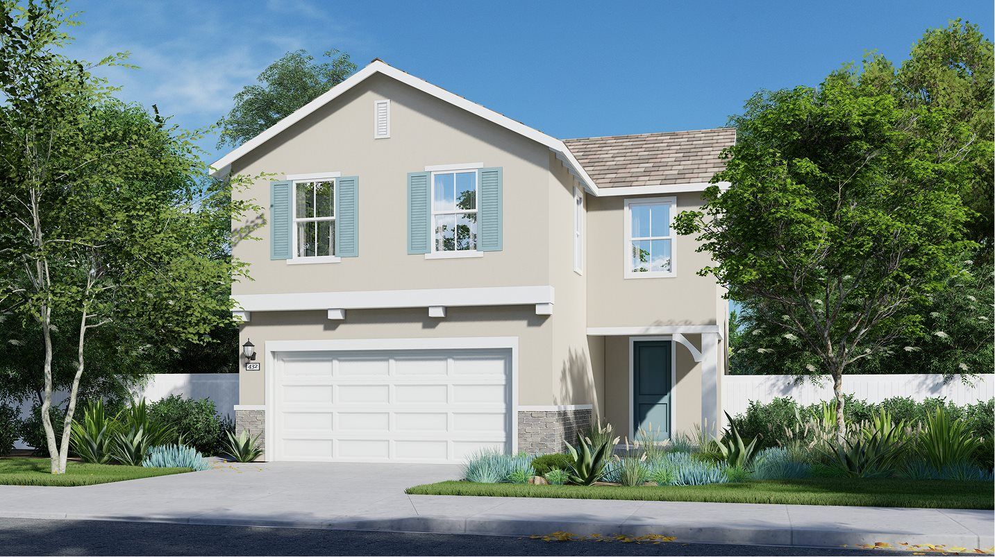 Elevation A - Exterior A – French Country home