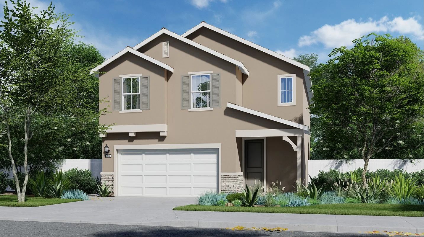 Elevation A - Exterior A – French Country home