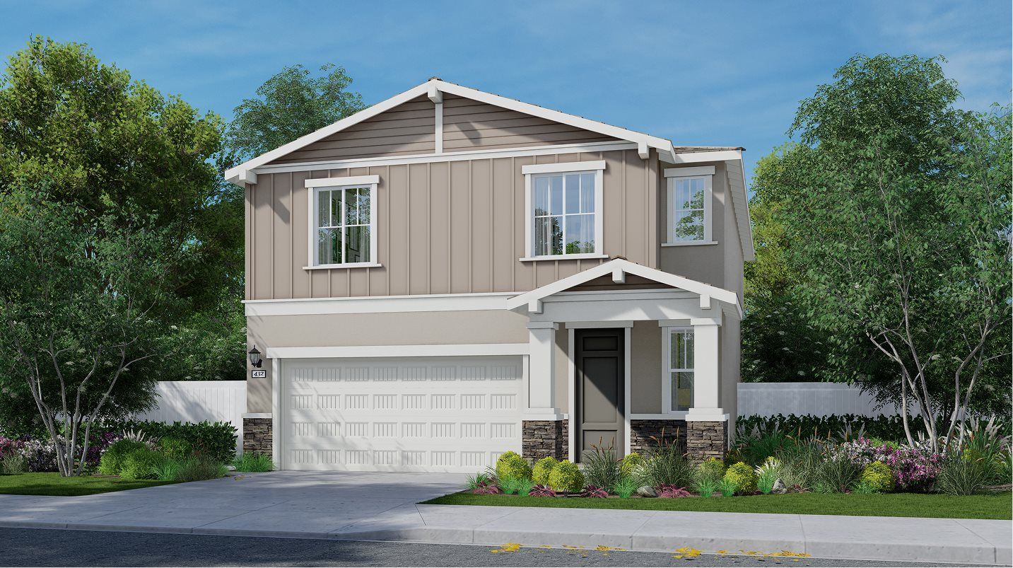 Elevation B - Exterior B – Craftsman home