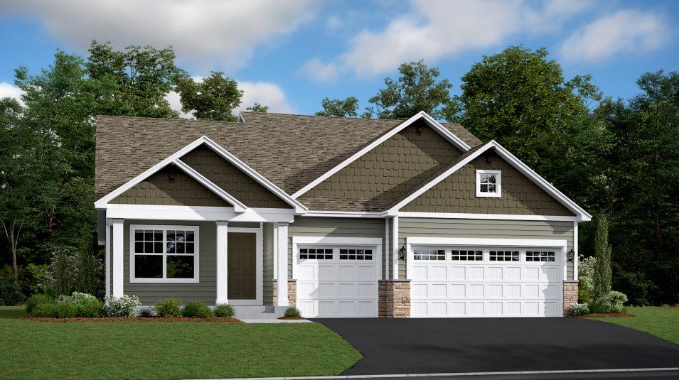 Elevation G3 - E D07 Heritage Watermark REND Courtland II Cottage
