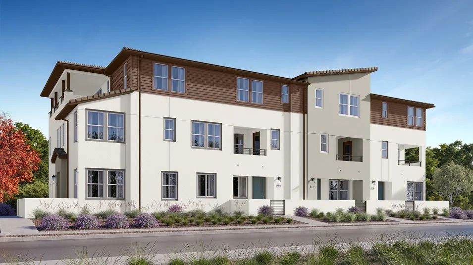 Elevation A - Contemporary-style townhome image