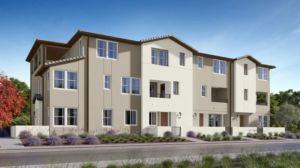 Elevation B - Transitional-style townhome home image