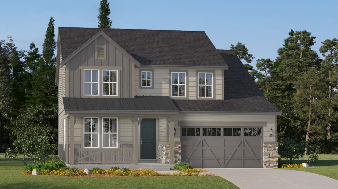 Elevation FH - Farmhouse home exterior