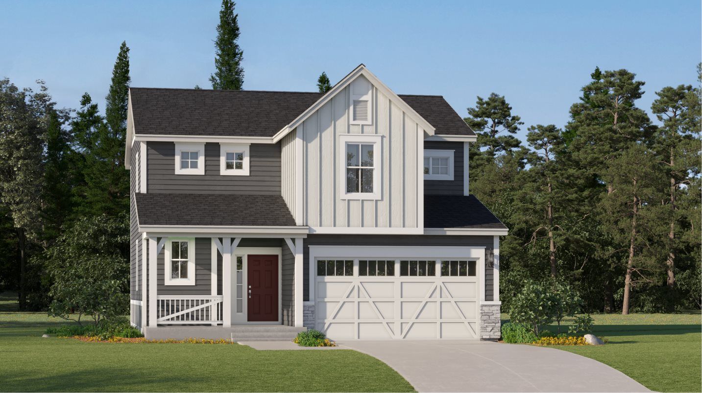 Elevation FH - Farmhouse home exterior