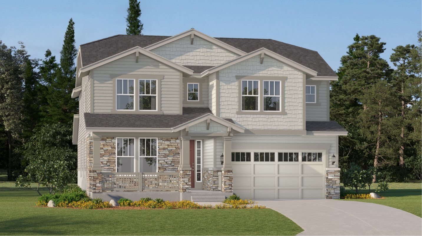 Elevation CR - Craftsman home exterior