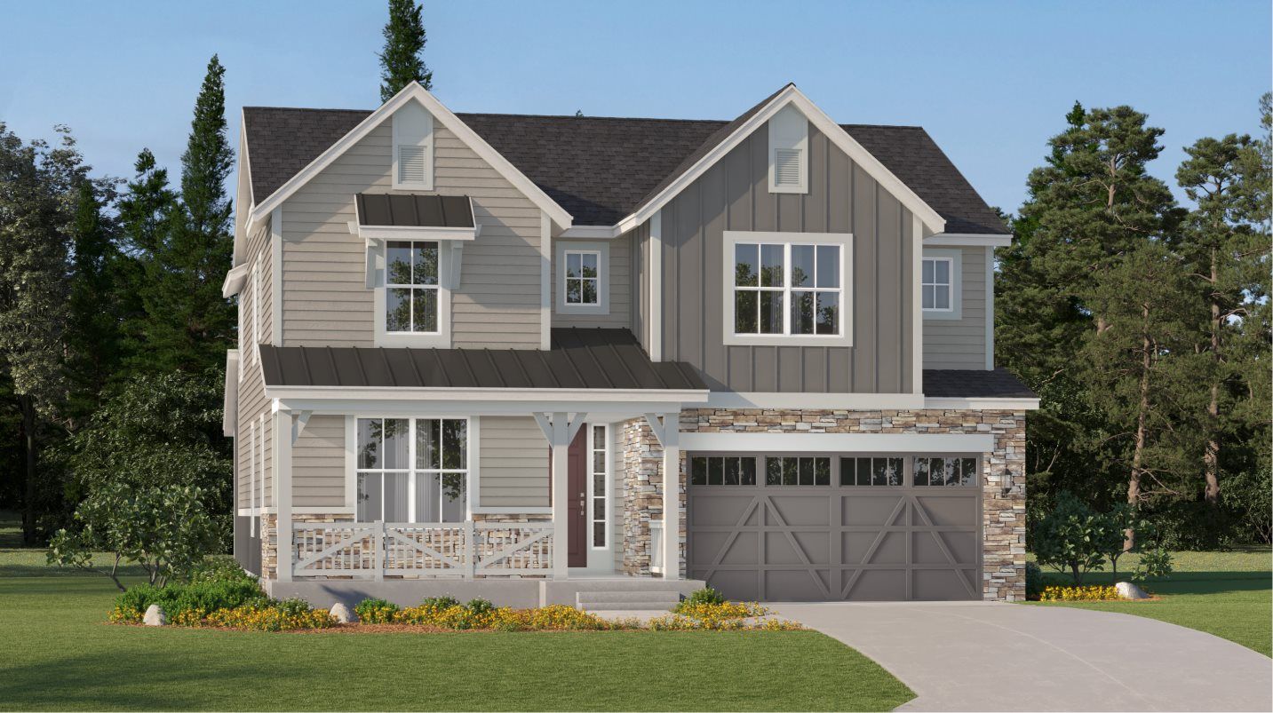 Elevation FH - Farmhouse home exterior