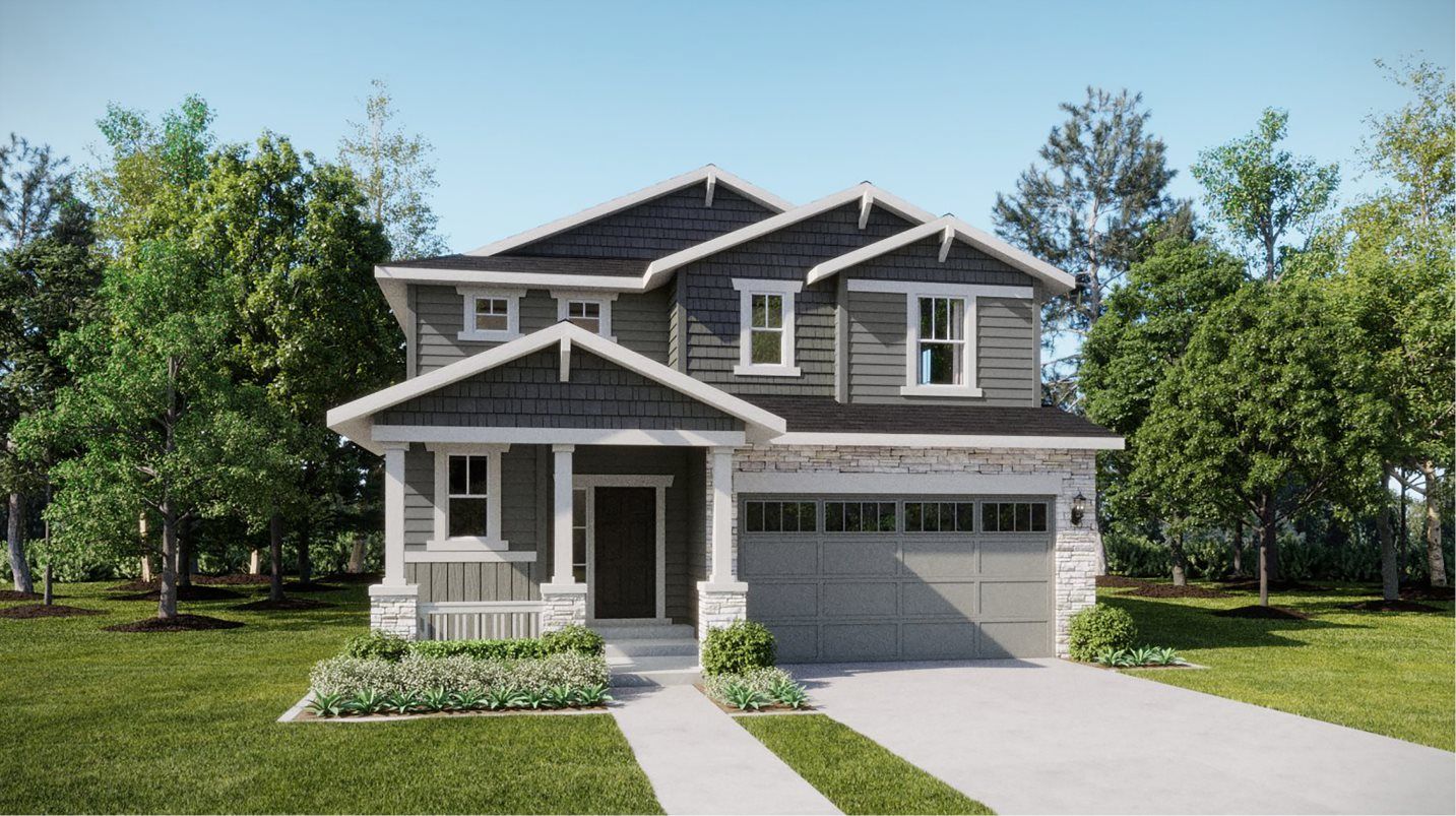Elevation CR - Colorado Craftsman home exterior