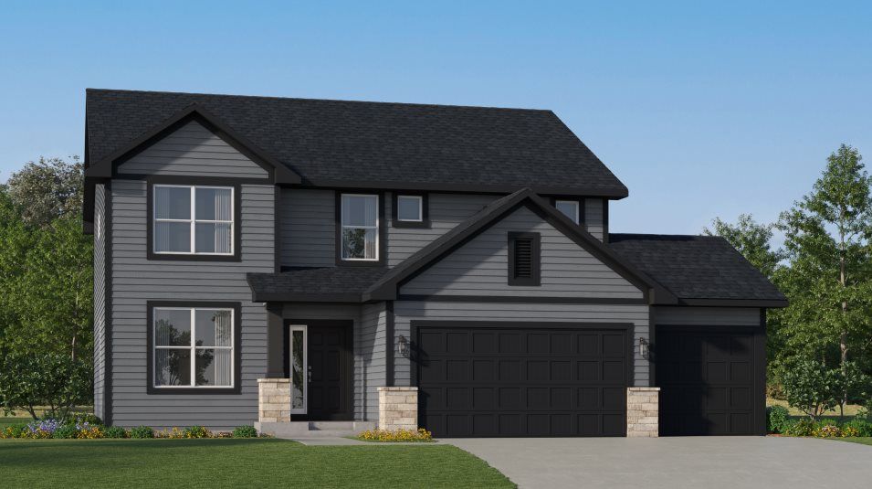 Elevation A3 - Lewis Exterior Rendering A3