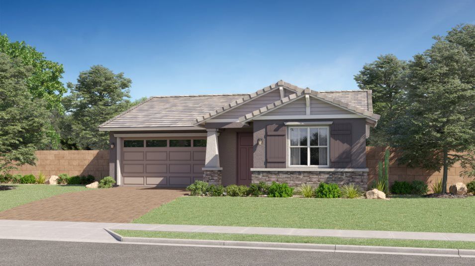 Elevation C - Craftsman home exterior image