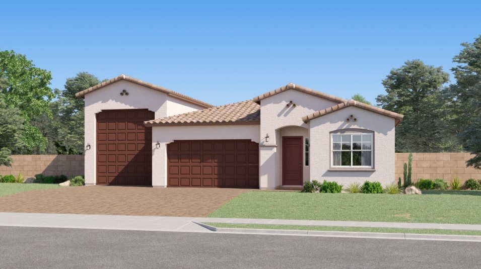 Elevation A - Spanish Colonial home image