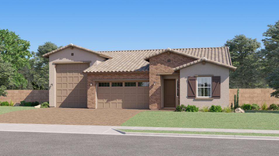 Elevation H - Ranch Hacienda home exterior