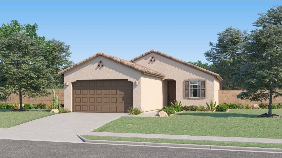Elevation A - Spanish Colonial home image