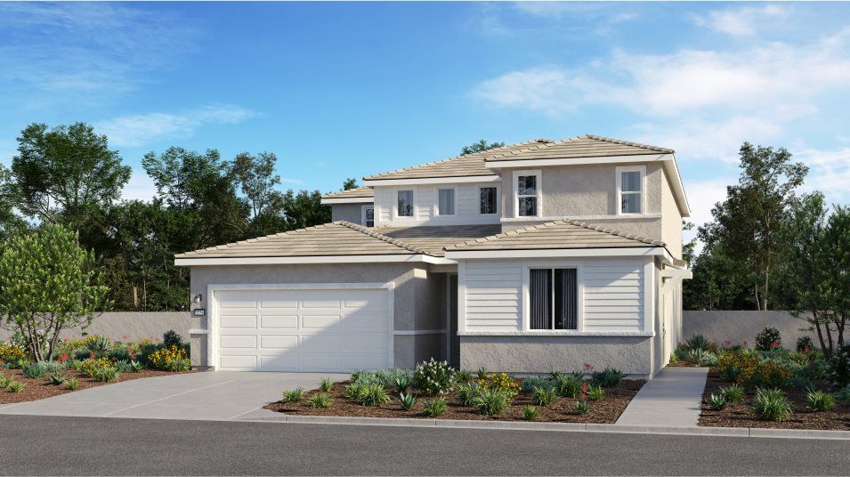 Elevation A - Prairie home exterior
