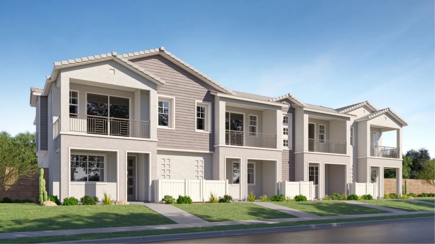 Elevation B - Exterior B townhome design