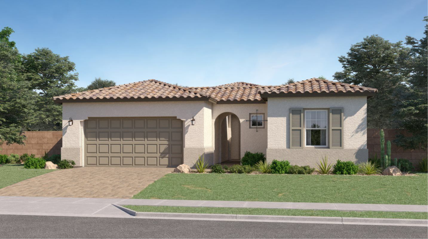 Elevation A - Spanish Colonial home image