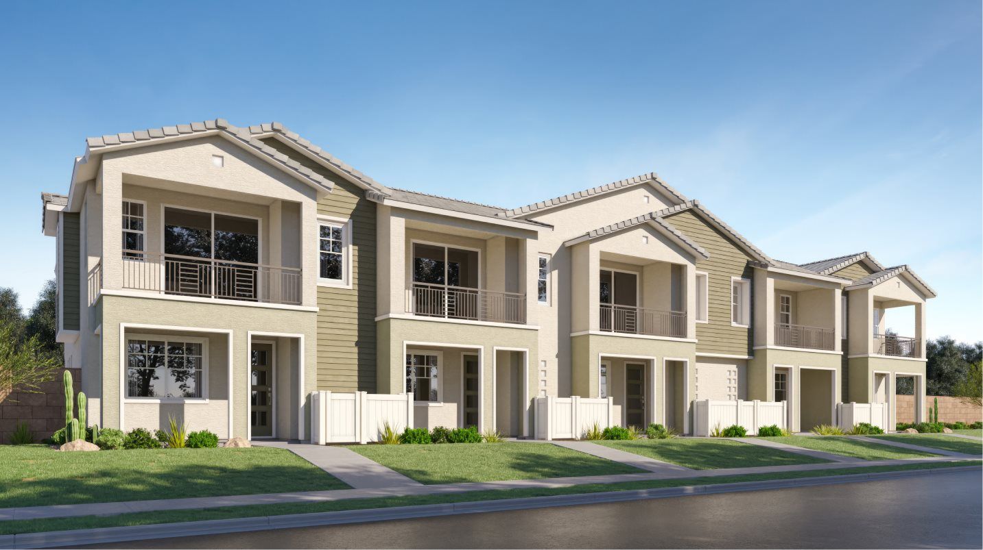 Elevation C - Exterior C townhome design