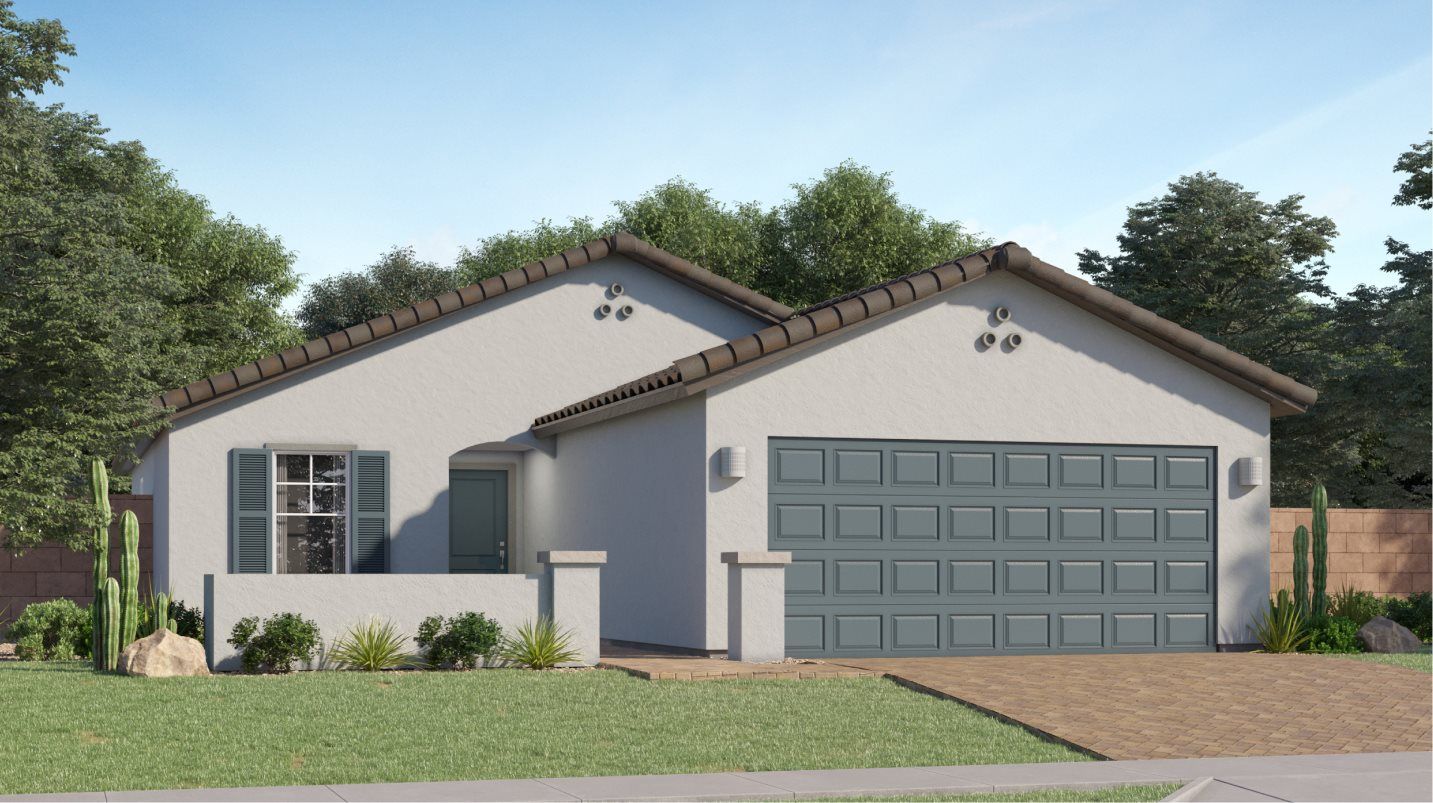 Elevation A - Spanish Colonial home image