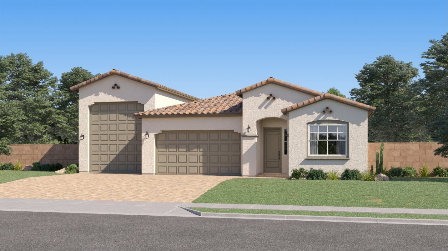 Elevation A - Spanish Colonial home image