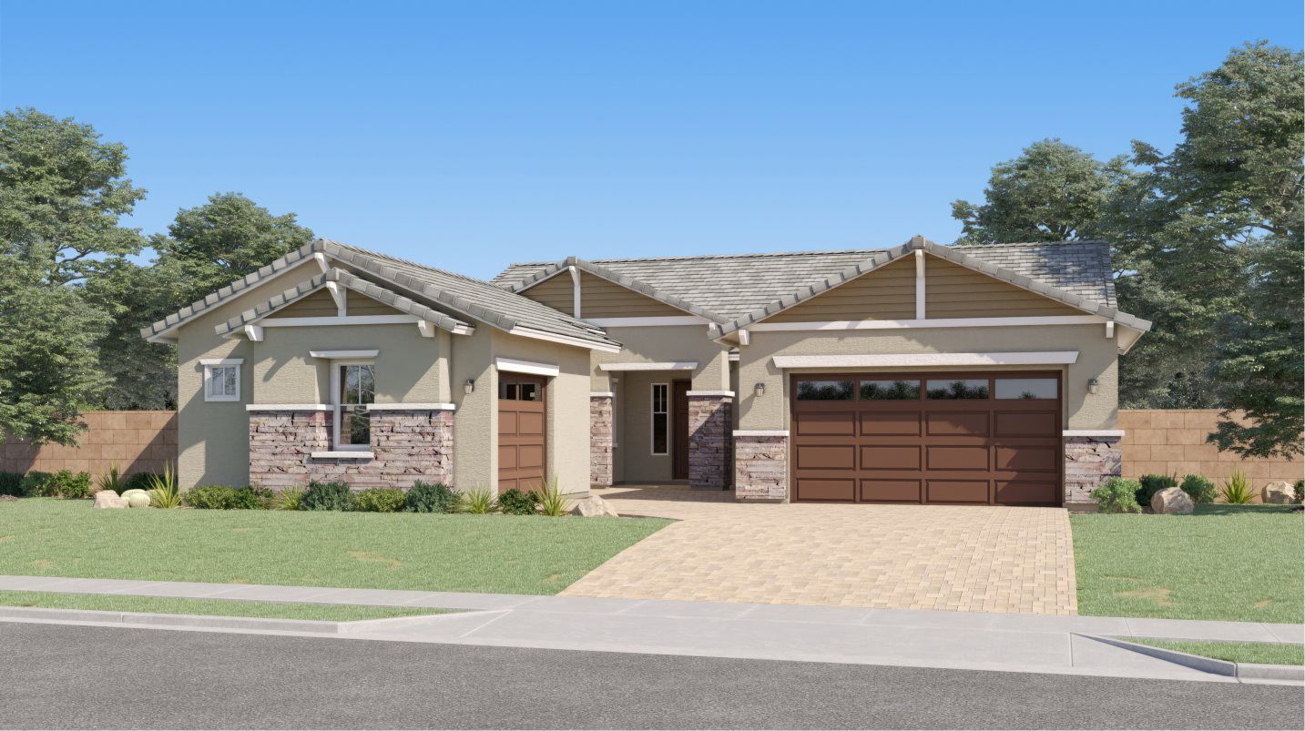 Elevation C - Craftsman home image