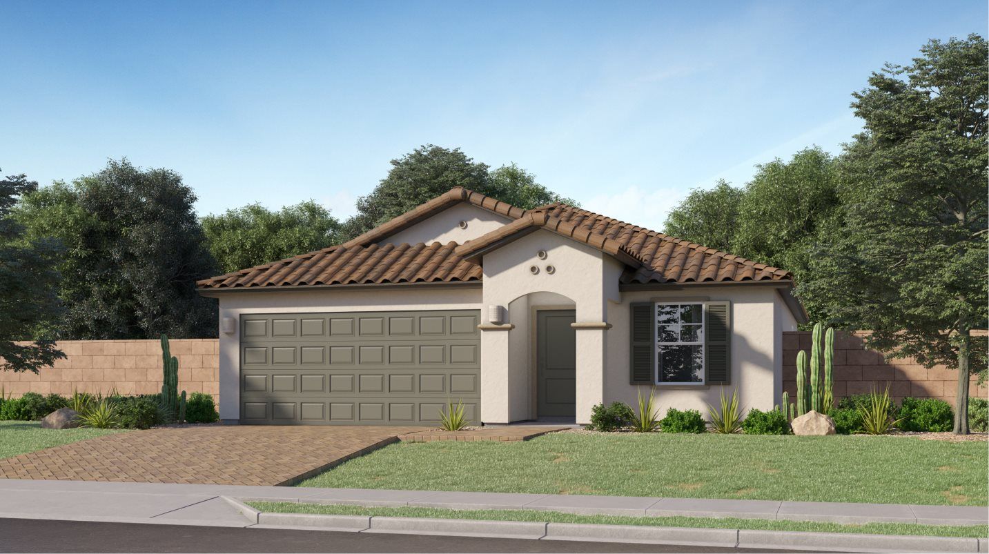Elevation A - Spanish Colonial home image