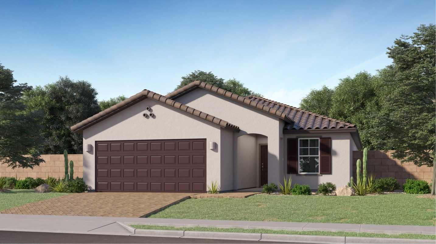 Elevation A - Spanish Colonial home image