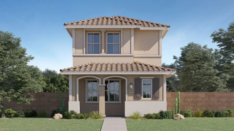 Elevation G - Italianate home exterior rendering