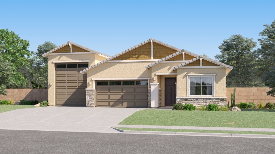 Elevation C - Craftsman home exterior image