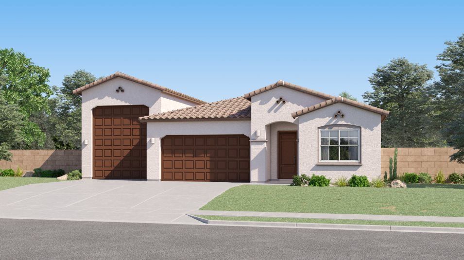 Elevation A - Spanish Colonial home image