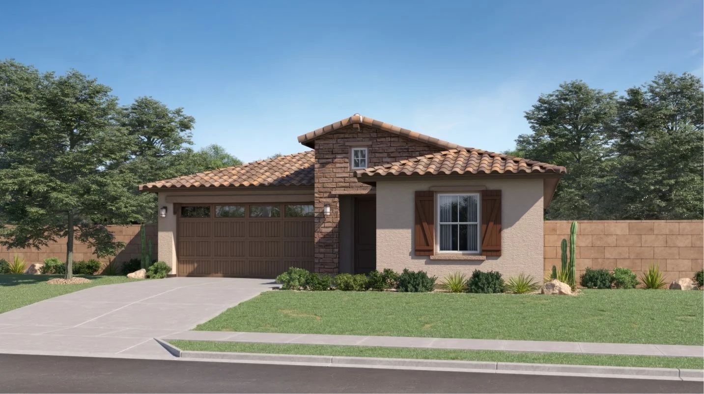 Elevation H - H - Ranch Hacienda