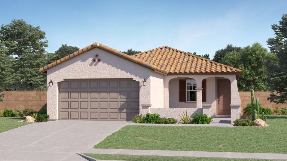 Elevation A - Spanish Colonial style home image