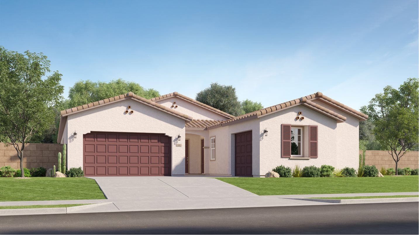 Elevation A - Spanish Colonial home image