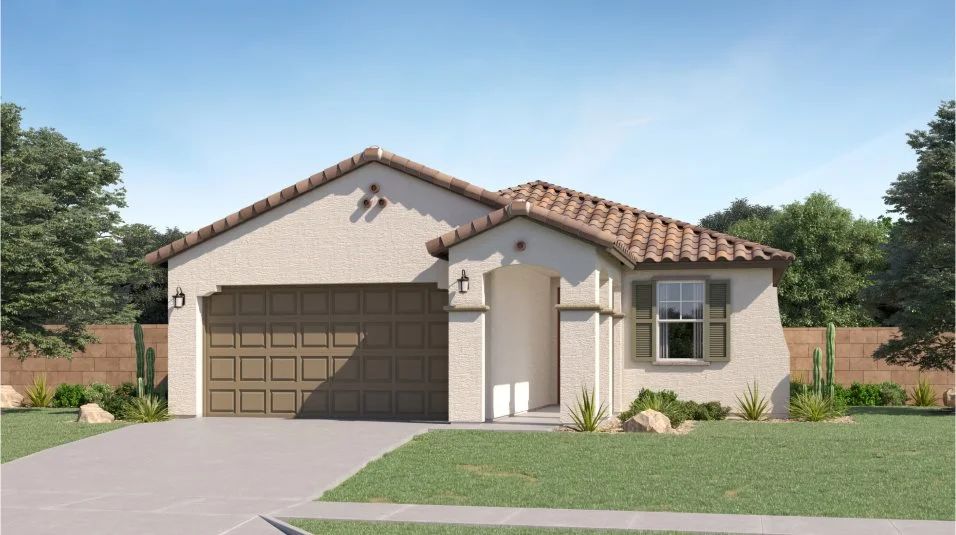 Elevation A - Spanish Colonial home image