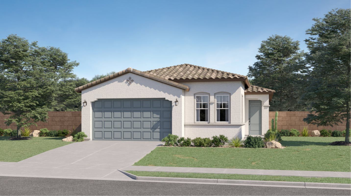 Elevation A - Barbaro Spanish Colonial exterior