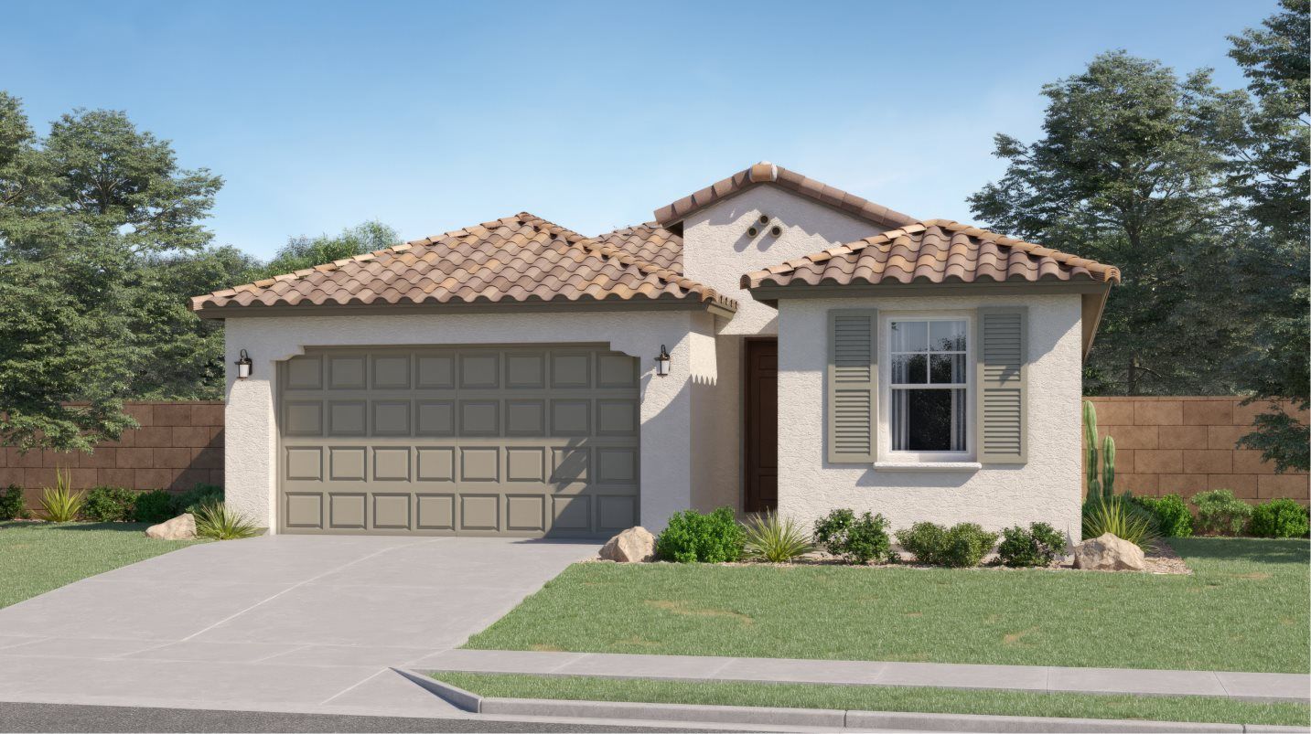 Elevation A - Lewis Spanish Colonial exterior