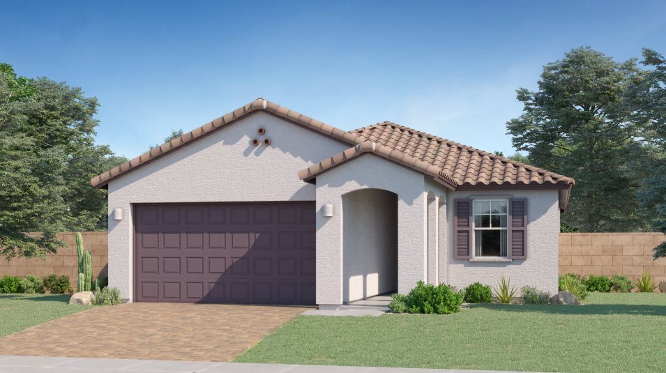 Elevation A - Spanish Colonial home image