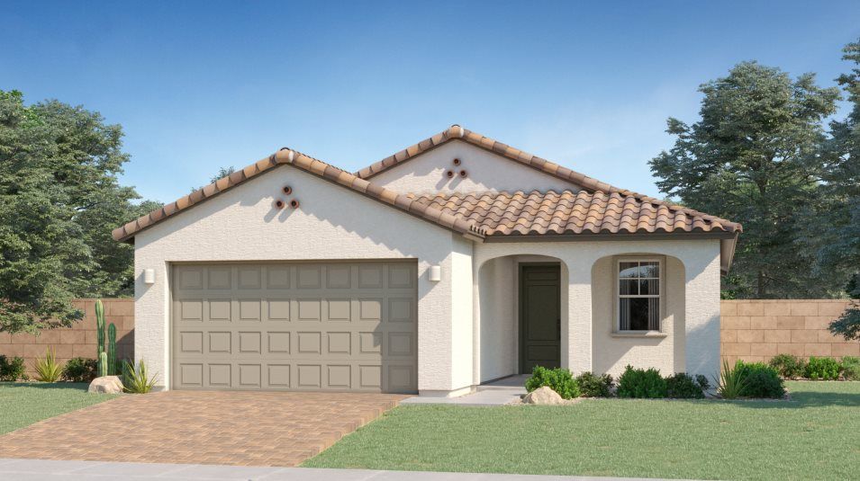 Elevation A - Spanish Colonial home image