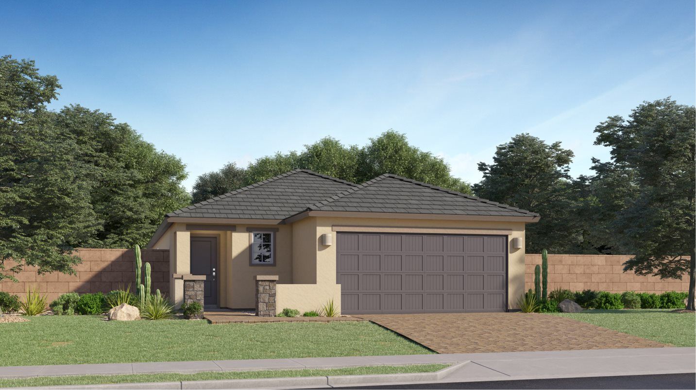 Elevation M - Cambria cottage rendering
