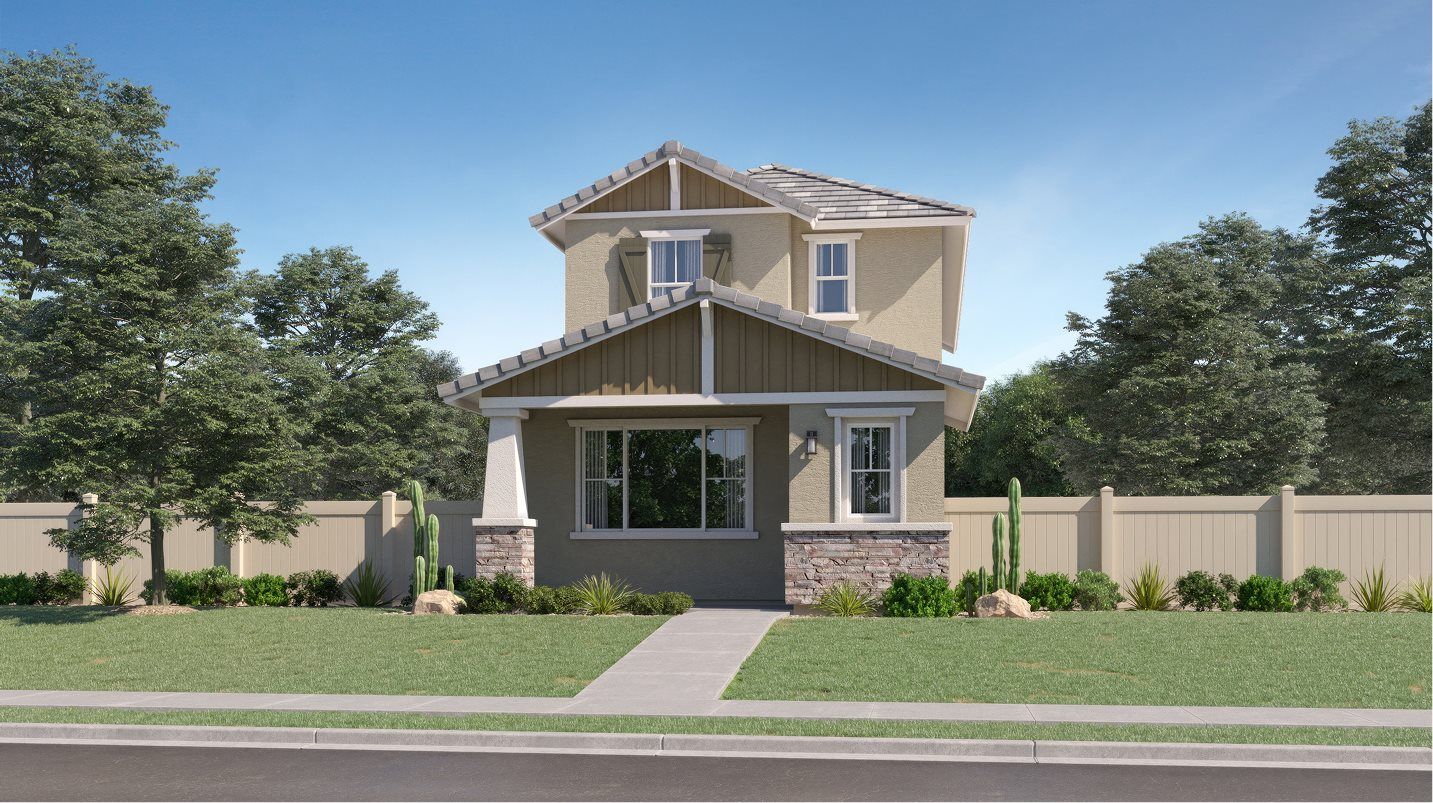 Elevation C - Craftsman style home