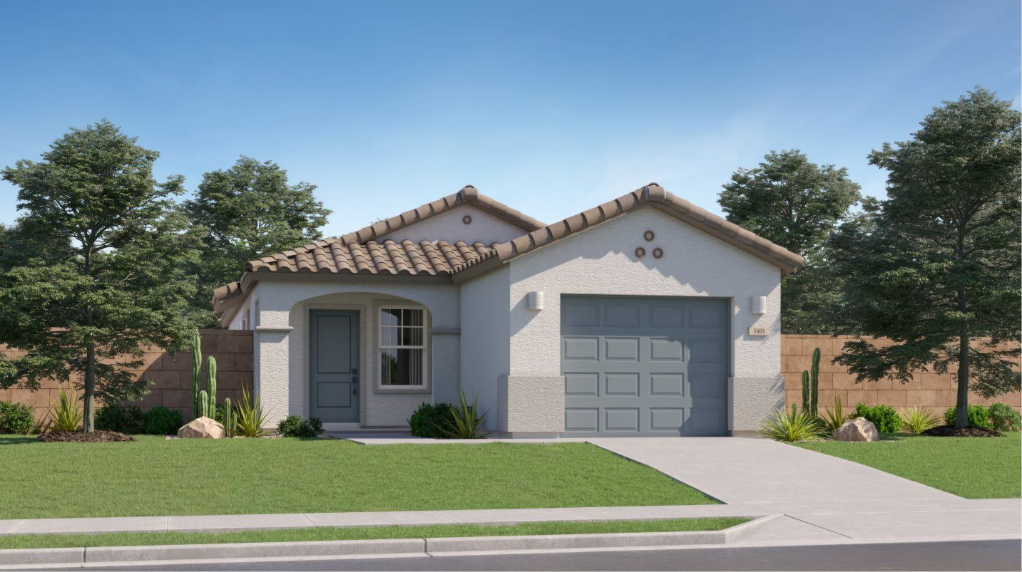 Elevation A - Spanish Colonial home image