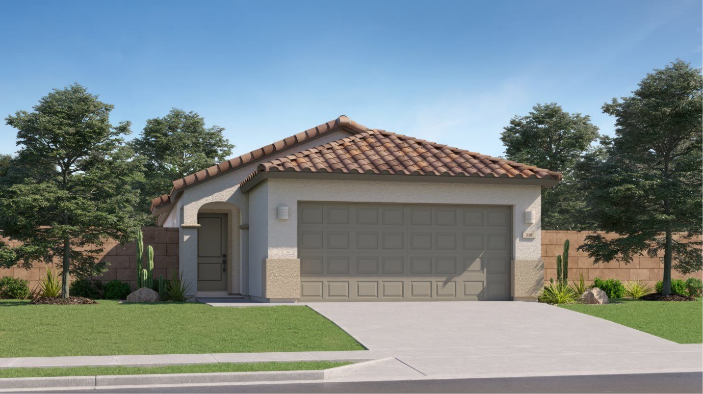 Elevation A - Spanish Colonial home image