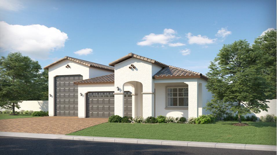 Elevation A - Spanish Colonial home image