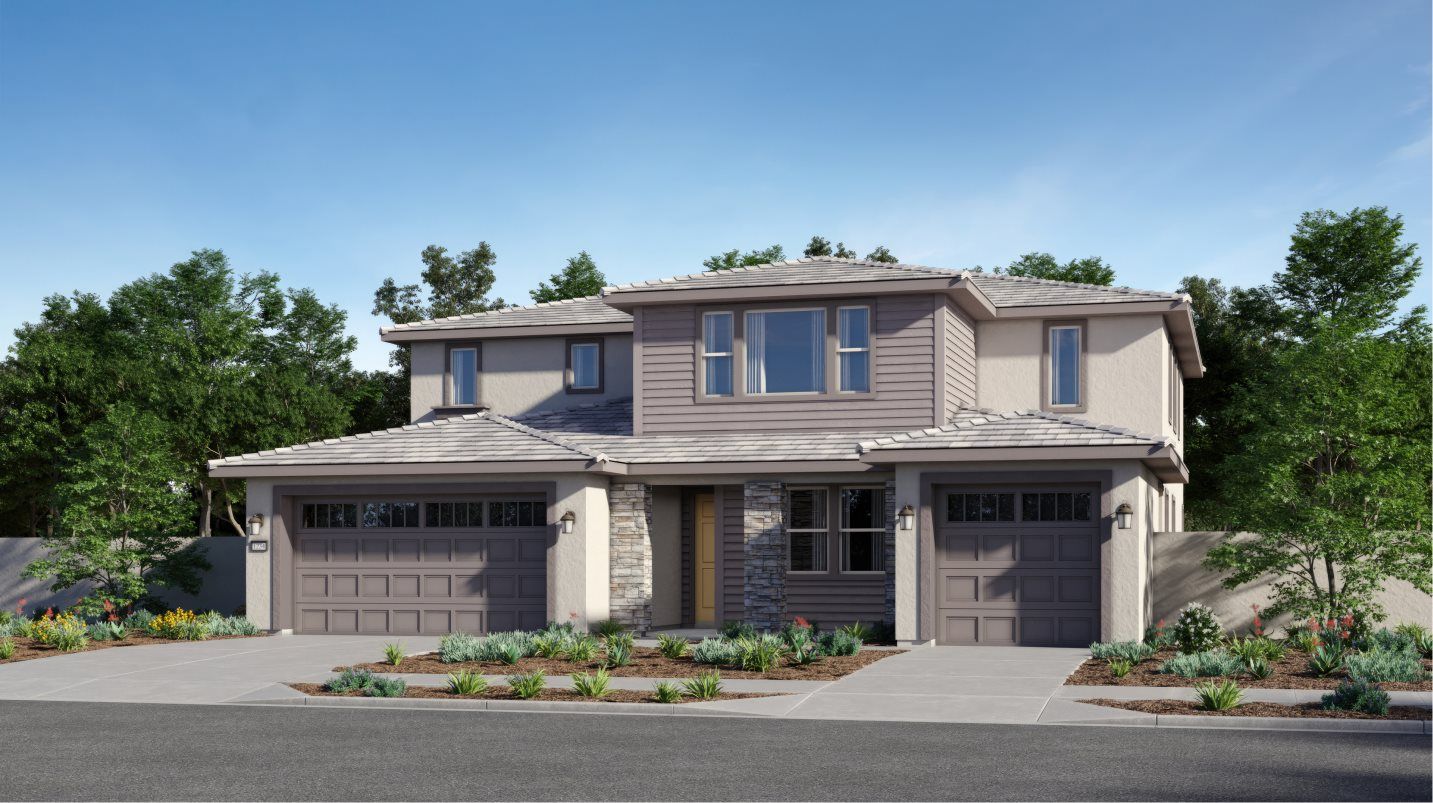 Elevation C - Prairie style home