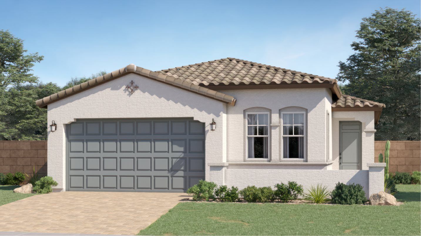 Elevation A - Spanish Colonial home image