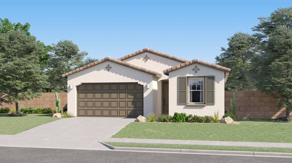 Elevation A - Spanish Colonial home image