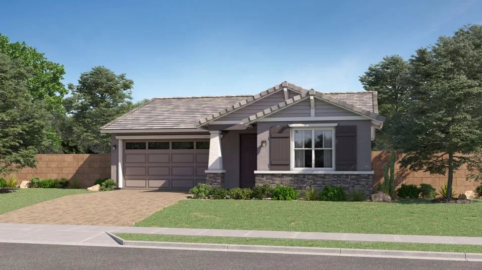 Elevation C - Craftsman home exterior image
