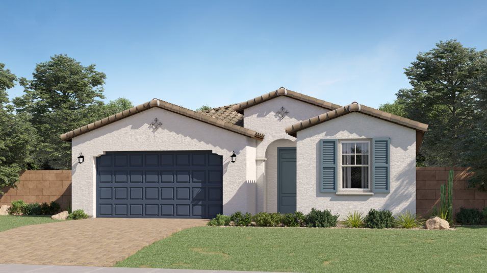 Elevation A - Spanish Colonial home image