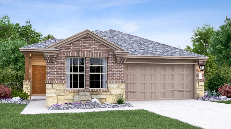 Elevation D3 - Mason Exterior Rendering